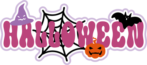 Halloween - Scrapbook Page Title Sticker