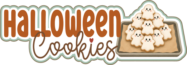 Halloween Cookies - Scrapbook Page Title Sticker