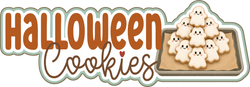 Halloween Cookies - Scrapbook Page Title Die Cut