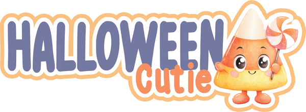 Halloween Cutie - Scrapbook Page Title Die Cut