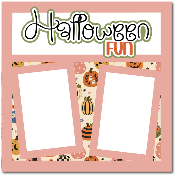 Halloween Fun - Scrapbook Single Page Kit