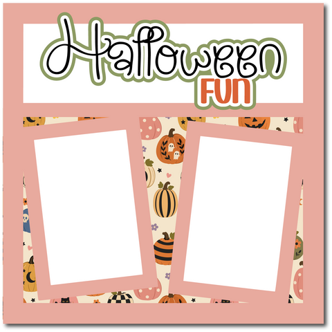 Halloween Fun - Scrapbook Single Page Kit