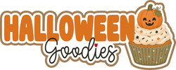 Halloween Goodies - Scrapbook Page Title Die Cut