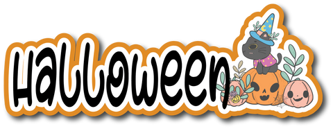 Halloween - Scrapbook Page Title Sticker