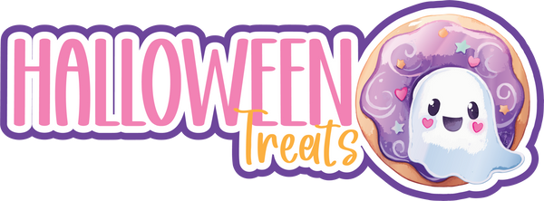 Halloween Treats  - Scrapbook Page Title Die Cut
