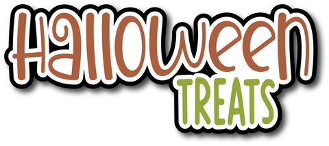 Halloween Treats - Scrapbook Page Title Sticker