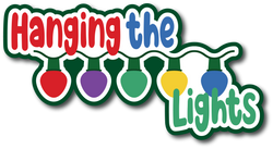 Hanging the Lights - Scrapbook Page Title Sticker