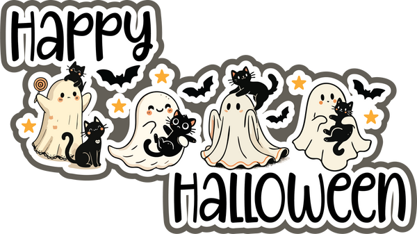 Happy Halloween - Scrapbook Page Title Sticker