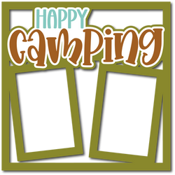 Happy Camper - Layered Overlay - Digital Cut File - SVG - INSTANT DOWNLOAD
