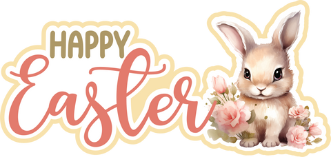 Happy Easter - Scrapbook Page Title Sticker