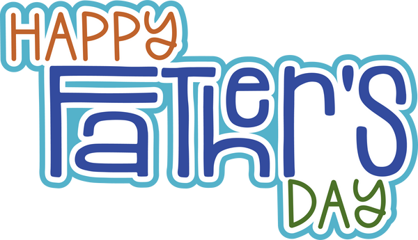 Happy Father's Day - Scrapbook Page Title Sticker