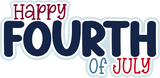 Happy Fourth of July - 6 Frames - Scrapbook Page Layered Overlay Kit
