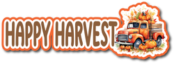 Happy Harvest - Scrapbook Page Title Sticker