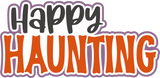 Happy Haunting - 3 Frames - Scrapbook Page Layered Overlay Kit - 8.5 x 11