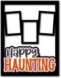 Happy Haunting - 3 Frames - Scrapbook Page Layered Overlay Kit - 8.5 x 11