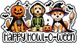 Happy Howl-o-ween - Scrapbook Page Title Sticker