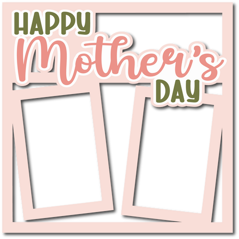 Happy Mother's Day - Layered Overlay - Digital Cut File - SVG - INSTANT DOWNLOAD