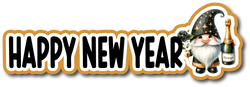 Happy New Year - Scrapbook Page Title Sticker