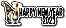 Happy New Year 2025 - Scrapbook Page Title Die Cut