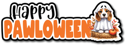 Happy Pawloween - Scrapbook Page Title Sticker