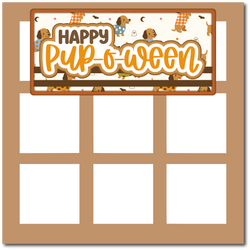 Happy Pup-O-Ween - Scrapbook Single Page Kit