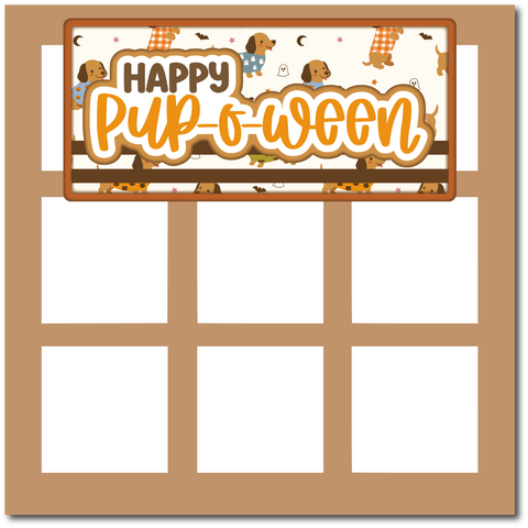 Happy Pup-O-Ween - Scrapbook Single Page Kit