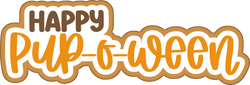 Happy Pup-O-Ween - Scrapbook Page Title Sticker