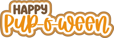 Happy Pup-O-Ween - Scrapbook Page Title Sticker