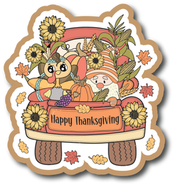 Happy Thanksgiving - Scrapbook Page Title Die Cut