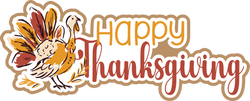 Happy Thanksgiving - Scrapbook Page Title Sticker