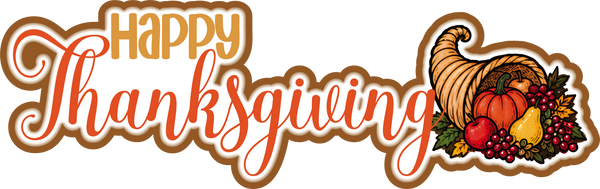 Happy Thanksgiving - Scrapbook Page Title Sticker
