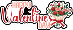 Happy Valentine's Day - Scrapbook Page Title Sticker