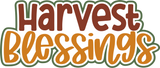 Harvest Blessings - 6 Frames - Scrapbook Page Layered Overlay Kit
