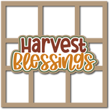 Harvest Blessings - 6 Frames - Scrapbook Page Layered Overlay Kit