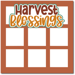 Harvest Blessings - Scrapbook Single Page Kit