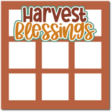Harvest Blessings - Scrapbook Single Page Kit