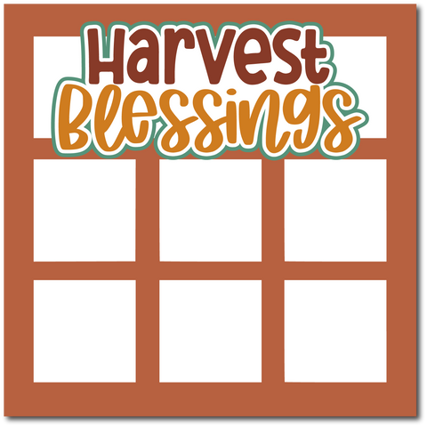 Harvest Blessings - Scrapbook Single Page Kit