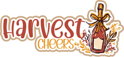 Harvest Cheers - Scrapbook Page Title Sticker