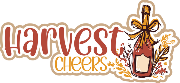 Harvest Cheers - Scrapbook Page Title Sticker