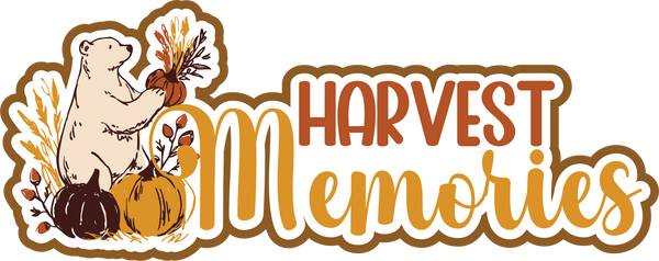 Harvest Memories - Scrapbook Page Title Sticker