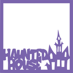 Haunted House - Scrapbook Page Overlay