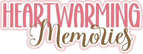 Heartwarming Memories - Scrapbook Page Title Sticker