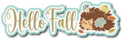 Hello Fall - Scrapbook Page Title Die Cut