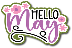 Hello May - Scrapbook Page Title Sticker