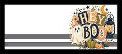 Hey Boo - Scrapbook Page Title Die Cut