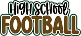 High School Football - Scrapbook Single Page Kit