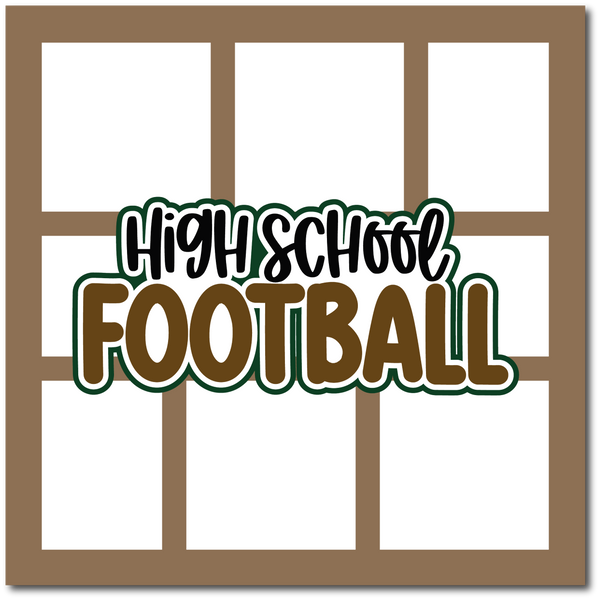 High School Football - Scrapbook Single Page Kit