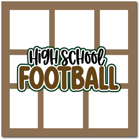 High School Football - Scrapbook Single Page Kit