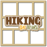 Hiking the Trails - 6 Frames - Scrapbook Page Layered Overlay Kit