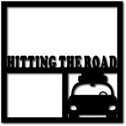 Hitting the Road - Scrapbook Overlay - Digital Cut File - SVG - INSTANT DOWNLOAD